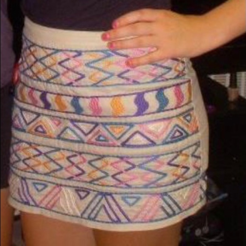 Colorful Stitched Skirt